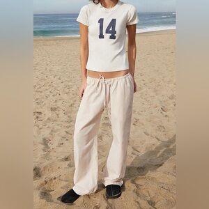 Anastasia Pink Gingham Pants Brandy Melville